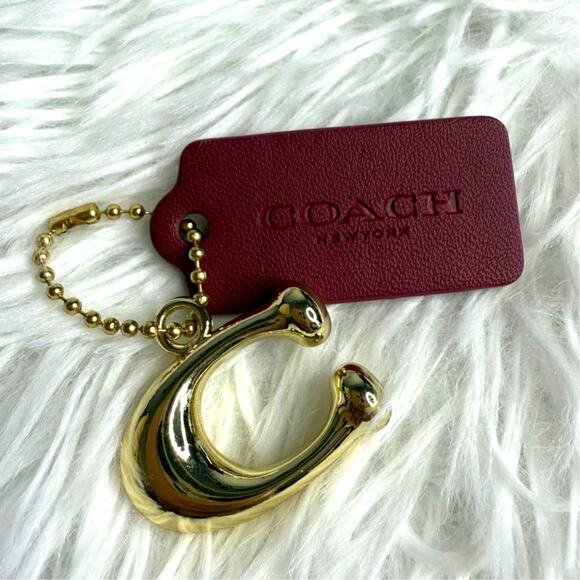 COACH Replacement "C" Hang Tag Key Fob Bag Charm - Picture 1 of 3